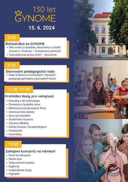 plakat 130 let GYNOME final