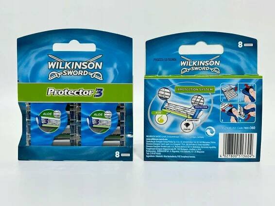 PÁNSKE VLOŽKY DO STROJČEKA Wilkinson Sword Protector 3 - 8 kusov EAN (GTIN) 4027800513604