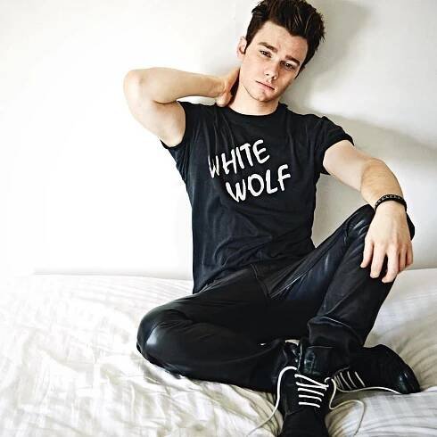 Chris Colfer Stunning in a Men's Photoshoot Wallpaper