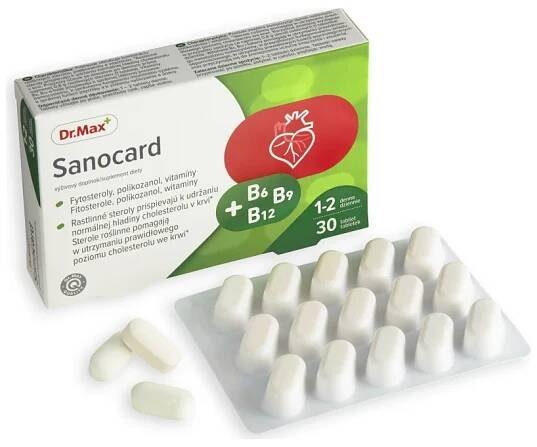 Dr. Max Sanocard 1×30 tbl, vitamíny na srdce