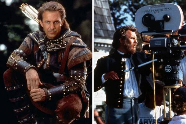 Kevin Costner Mit dem Film "Der mit dem Wolf tanzt" gewinnt Kevin Costner 1990 bei den Oscars in den Kategorien Produzent für den besten Film und bester Regisseur und ist sogar als bester Hauptdarsteller nominiert. Nur zwei Jahre später wird er als schlechtester Schauspieler für seine Rolle in "Robin Hood - König der Diebe" mit einer Goldenen Himbeere ausgezeichnet.