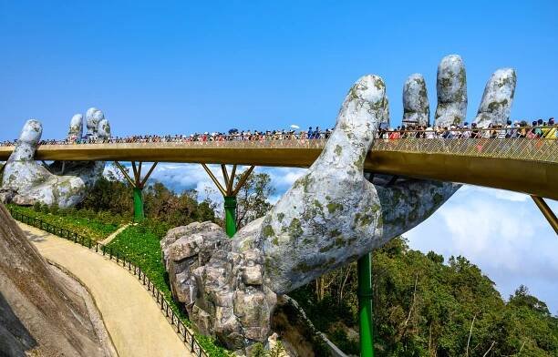 The Golden Bridge in Da Nang Vietnam