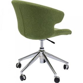 Zelená otočná kancelářská židle s područkami Lana | KARE Design