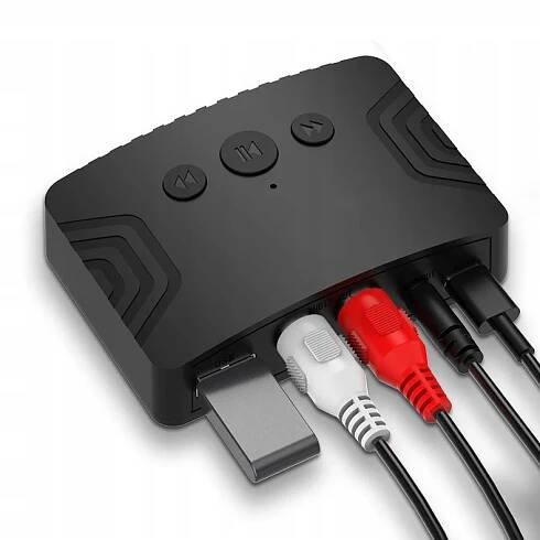 5.3 AUX MINIJACK 3,5 mm VYSÍLAČ BLUETOOTH PŘIJÍMAČ USB-C 2xRCA SET