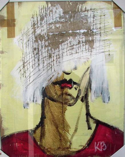 Klaus Becker – Sketch on Carton – Do not want to see you – 100x80cm