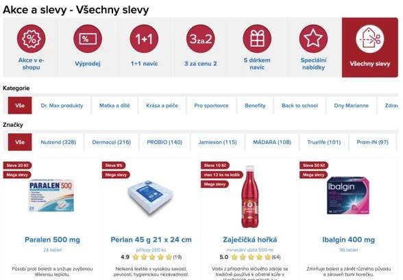 Dr. Max lékárna - e-shop, karta výhod, nabídka - Puntanela.cz