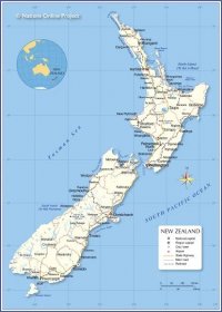 Map of New Zealand - Nations Online Project