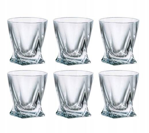 Sklenice na vodku 55 ml 6 ks Quadro Bohemia Crystalite