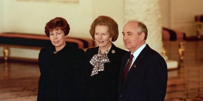 Setkání s Margaret Thatcherovou v roce 1987.
