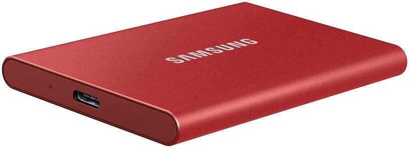 Externí disk SSD SAMSUNG Přenosný SSD T7 USB 3.2 2TB červený