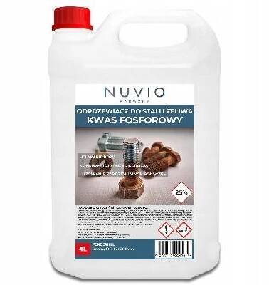 ODREZOVAČ LITINY 4L kyselina fosforečná profesionální neutralizátor NUVIO