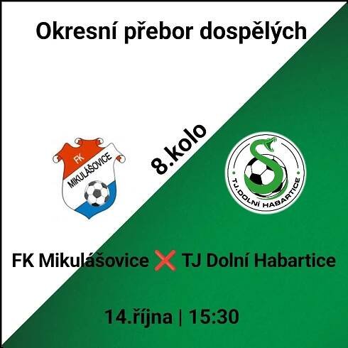 FK Mikulášovice – TJ Dolní Habartice – TJ Dolní Habartice
