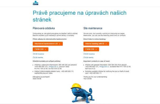 ČSOB / aplikace Smart nefunguje?⚠️ Aktuální výpadky 2025