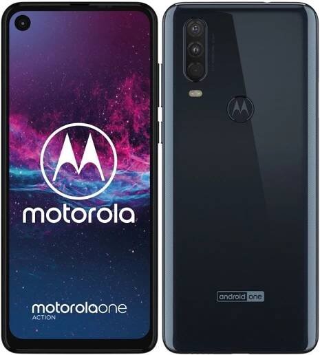 Mobilní telefon Motorola One Action (PAFY0005PL) modrý | DATART