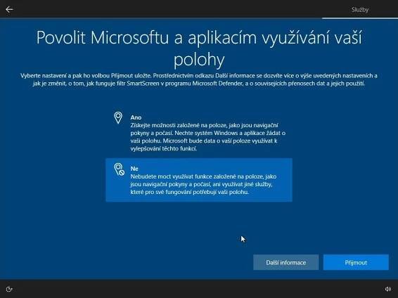 Možnosti nastavení instalace Windows 11