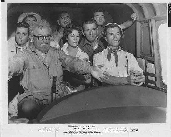 David Hedison, Jay Novello, Claude Rains, Richard Haydn, Jill St. John, Michael Rennie, Ray Stricklyn, Fernando Lamas - Ztracený svět - Fotosky