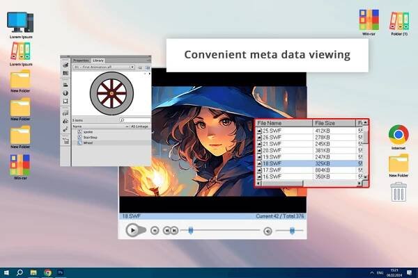 adobe flash player screen