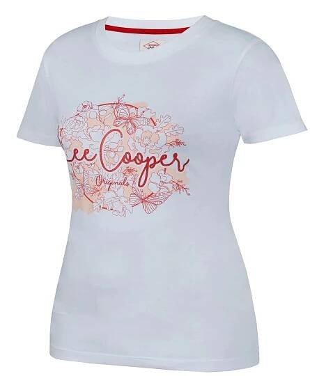 dámské tričko LEE COOPER - OPTIC WHITE - M