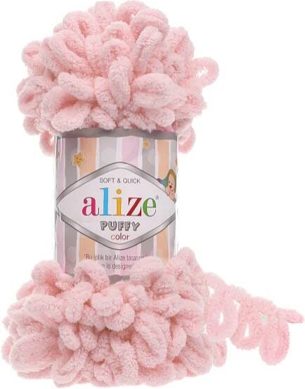 Alize Puffy 161 Pudrová - #Pletaci_prize#-Alize Puffy 161 Pudrová