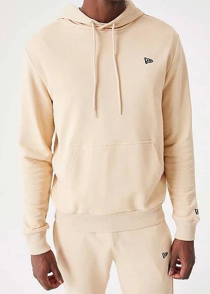 mikina New Era Essentials Hoody Branded - Oatmeal/Black | Blackcomb.cz