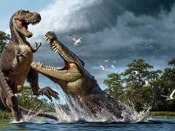 Cretaceous 'terror crocodile' crushed dinosaurs with banana-size teeth