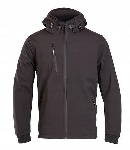 PÁNSKÁ softshellová bunda ČERNÁ nepromokavá VEL. 3XL