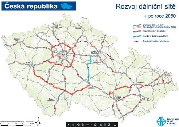 Dálnice z Plzně do Jihlavy nebo prstenec kolem Prahy. Stát představil dopravní vizi