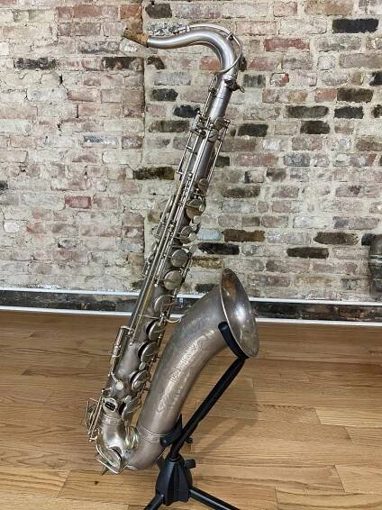 Jazz Legend Steve Grossman's Selmer Cigar Cutter Tenor Silver Plated!