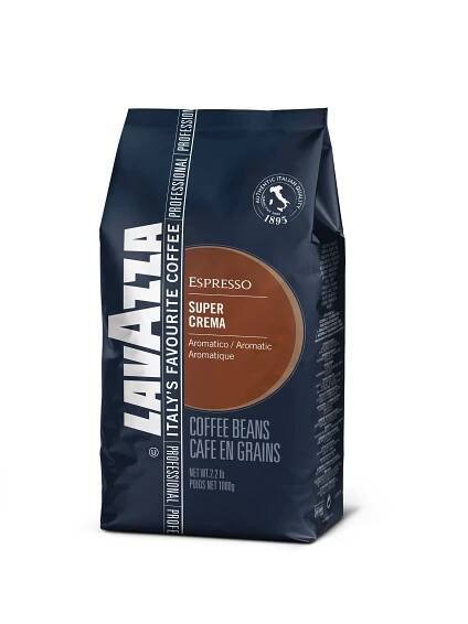 Zrnková káva Lavazza Super Crema 1 kg