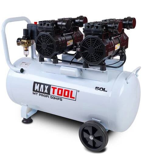 Bezolejový kompresor MAXTOOL MT PROFI 50 HFS - 2800W, záruka 3 roky
