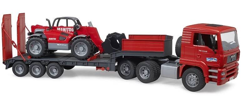 Tahač MAN TGA s nakladačem Manitou MLT 633 - Bruder 02774 - Obrázek 2