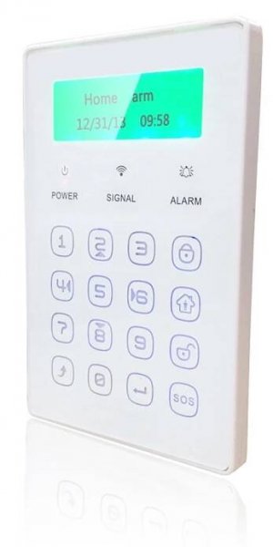 iGET SECURITY P13 - externí bezdrátová klávesnice s LCD displejem pro alarm M3B a M2B