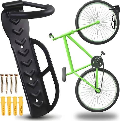 Nástěnný držák stojan na jízdní kolo Wall Mount Stand Steel Bike Hook do 30 kg pro