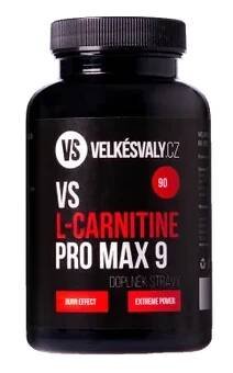 Spalovač tuku Velkésvaly.cz VS L-Carnitine Pro Max 9, 90 cps.
