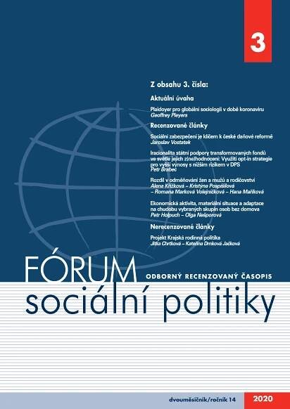 FÓRUM sociální politiky 3/2020