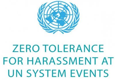 ZERO TOLERANCE FOR HARASSMENT AT UN SYSTEM EVENTS