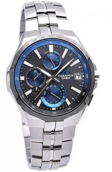 Pánské hodinky Casio Oceanus OCW-S5000E-1AJF Manta tenké pouzdro elegantní chrono japonské nové