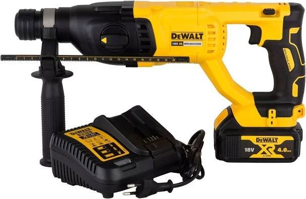 DeWALT Nářadí - 18V AKU kombinované kladivo SDS Plus, 1x aku 4,0 Ah XR, nab Maximální výkon 400 W