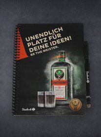 Jägermeister Notizbuch Vorderansicht
