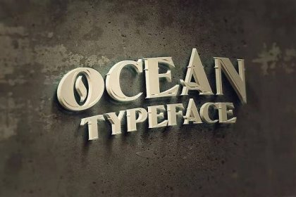 Ocean Font - FreeDaFonts
