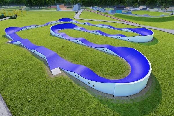 PUMPTRACK SAKHIR E PC4AEPE - Modulární a kompozitní pumptracky - projektování a výstavba cyklostezek