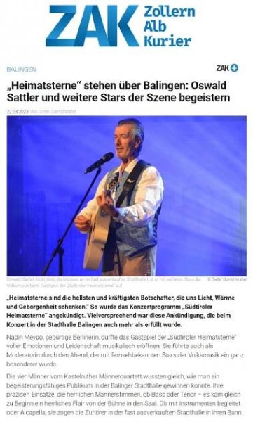 Presse - Oswald Sattler