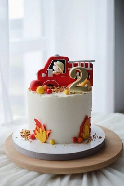 Fire Truck Cake - Birthday Cake for Kids
