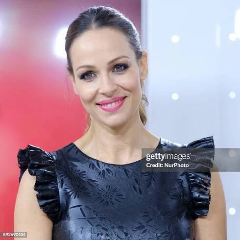 Spanish model Eva Gonzalez attends the presentation of a new seson of 'Masterchef Junior' at TVE studios on December 14, 2017 in Madrid, Spain.