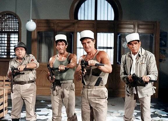 Mrchožrouti - Z filmu - Jacques Villeret, Michel Creton, Jean-Paul Belmondo, Michel Constantin