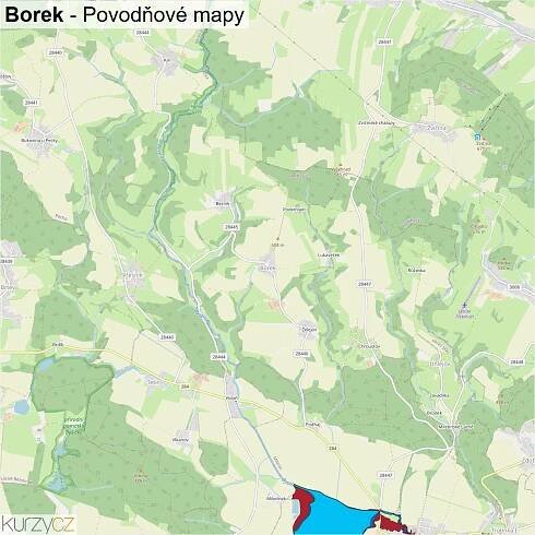 Borek - mapy | Kurzy.cz