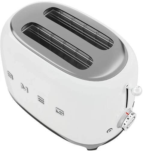 SMEG 50's Retro Style Konvice 1,7l bílá + topinkovač 2x2 bílý 950W