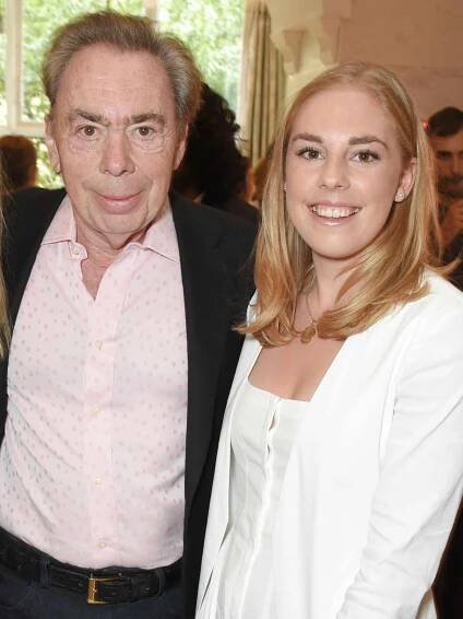 Lord Andrew Lloyd Webber and Isabella Aurora Lloyd Webber at The South Bank Sky Arts Awards drinks reception on July 9, 2017.