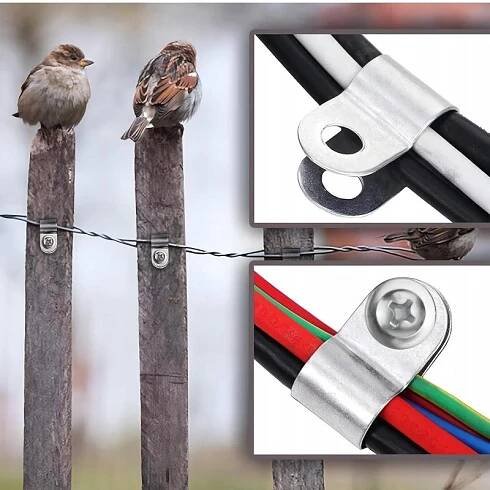 UNIVERZÁLNÍ SPONY R 100ks:PRO PLOT/SÍŤ/KURNÍK-OCEL O POZINKOVANÉ + ŠROUBY! za 255.00CZK - Allegro