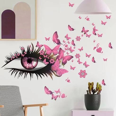 IZMAEL Samolepka na zeď/Tapeta Woman Eye 60 x 80